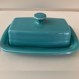 Fiesta XL Covered Butter Dish Turquoise